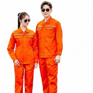 Roupas de trabalho de segurança com listras refletivas Lg Mangas Uniformes de oficina de fábrica Ternos de trabalho Hi Vis Miner Worker Macacões 4xl p6Hv #