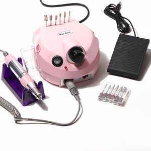 Linmanda 35000rpm profissional elétrica máquina de broca do prego manicure arquivos brocas gel polonês removedor ferramentas 240315