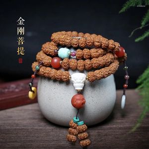 Strand ręcznie tkany Jingang Pipal Tree Seed Buddha Peadha Bransoletka Akcesoria Bransoletka