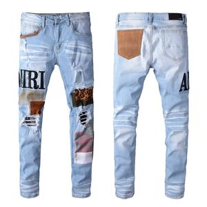 24 new designer men's jeans hip-hop fashion zipper washable letter jeans retro fashion men's design motorcycle cycling slim jeans size 28-40.