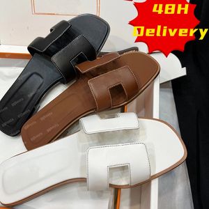 Designer sandals women slide luxury flat slippers summer beach sandal rubber platform slides suede genuine leather sliders flip flops casual women shoes