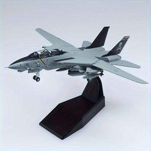 1/100 модель самолета-истребителя ВМС США F-14 Tomcat, литая под давлением, военные модели самолетов для коллекций и подарков