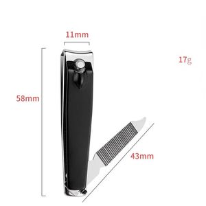 new 2024 Stainless Steel Nail Clipper Travel Fingernail Cutter Trimmer Machine Toenail Scissors Nippers Plier Nail File Pedicure Tool- For -