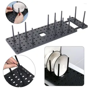 Kitchen Storage Organizer Sink Drain Shelf Dish Drying Rack Pan Bowl Stand Drawer Adjustable Holder Home Accessories