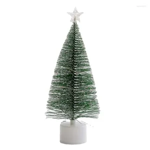 Christmas Decorations Tree With Colorful LED Light Desktop Ornament