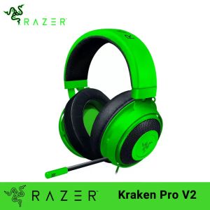 Cuffie razer kraken pro v2 da gioco cuffia cuffia cuffia cablata cuffia microfono 7.0 audio surround per auricolare gamer Xbox One PS4