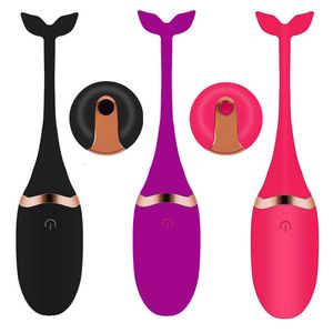 Tadpole wireless charging vibrator whale tail remote control egg jumping adult sexual products female masturbator