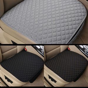 Upgrade Upgrade Flax Car Seat Cover Cushion Universal Front/Rear Back Seat Cover Car Chair Breathable Line Protector Mat Pad With Pocket