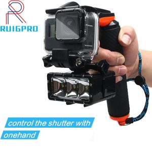 Attacco a mano mobile grilletto mobile per immersioni per immersioni per GoPro Hero 10 9 8 7 6 5 SJ5000 Xiaomi Yi4k Sport Camera Accessori