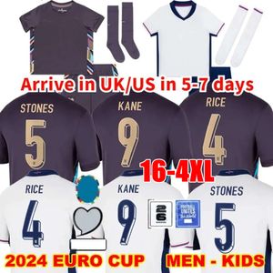 2024 Euro Cup Englands Bellingham Soccer Jerseys National Team 24/25 Toone Football Shirt White Bright Kane Sterling Rashford Sancho Grealish Men Kids Kit S-4XL