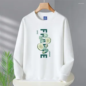 Felpe con cappuccio da uomo 2024 Abbigliamento primaverile e autunnale girocollo maglione sottile