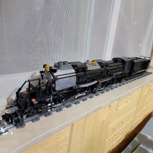 Steam Railway Expressキット、列車のトラックを備えたエンジニアリングレンガ、テクニカルモデルのビルディングブロックおもちゃ、クリスマスギフト