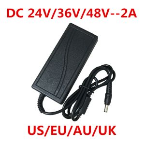 1PCS AC 100-240V a DC 24V 36V 48V 2A 2000MA Adaptador de energia Conversor de carregador de alimentação para tiras de LED Poe CCTV Poe Camera