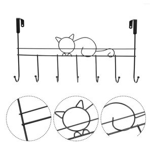 Hooks Rails Door Back Hook Closet Holder Black Prydnad Hall förvaringsrock Rack Metall Vägghängare Drop Leverans Home Garden Houseke Dhbzy