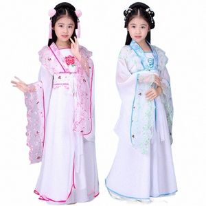 children's Costumes Fairies Hanfu Children's Classical Dance Performance Costumes M1i2#