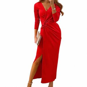 v Neck Sexy Midi Female Elegant Formal Dres Ladies Beach Holiday Belt Sun Women'S Dr Party Evening Prom Gala Vestidos G7mF#