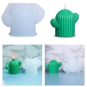 Cactus vela molde de silicone artesanal sabão epóxi decoração molde 3d molde de silicone para fazer velas casa acessórios artesanais