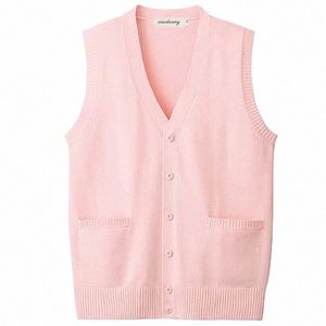 Ragazza giapponese Studenti universitari Maglione Gilet con scollo a V JK Uniforme Cardigan lavorato a maglia Gilet Campus Primavera e autunno Abbigliamento quotidiano T2S3 #