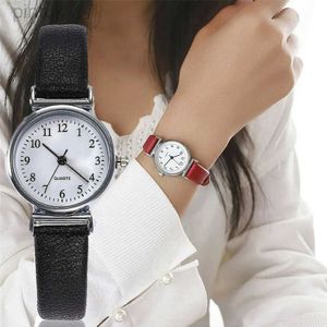 Wristwatches Classic Womens Casual Quartz Leather Band Strap Watch Round Analog Clock Wrist Watches 24329
