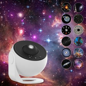 13 In 1 Led Yıldızlı Gökyüzü Galaxy Projector Gece Işığı 360 ° Dönüş Planetaryum Projektör Lambası Çocuklar İçin Yetişkinler Oda Dekoru USB