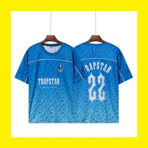 Trapstar Diagonal Logo Number 23 Basketball Jersey Football Jersey Gradually Changing Color Sports Short Sleeved T-Shirt For Men's Breathability