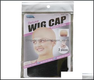 Kapaże Wig Caps Akcesoria do włosów Produkty 12 szt. 6Paków deluxe pończocha czapka snood poliester rozciągająca tkanie siatki do noszenia 7075966