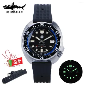 Armbanduhren Tactical Frog Herrenuhr Abalone Sapphire NH35A Automatikwerk 200 m wasserdicht mechanische Taucher-Leuchtarmbanduhr Thunfisch