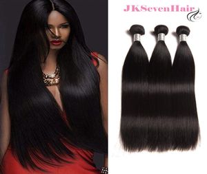 10A Remy Straight Brazilian Human Hair 3 Bundles Deal Peruvian Indian Malaysian Machine Weft Extension Factory 3969025