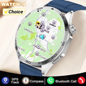 För Android iOS Titta på 4 Smart Watch Men GPS Sports Track Fitness Tracker IP68 Vattentät ECG+PPG Bluetooth Call Smartwatch Women