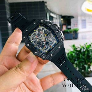 Mens Watch Designer Watches Movement Automatic Luxury Carbon Fiber Mens Automatic Mechanical Watch Multi