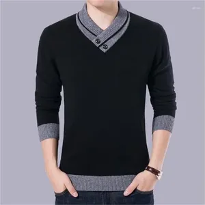 Camisolas masculinas camisola pullovers cashmere malha casaco masculino outono inverno moda malhas outerwear masculino roupas