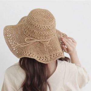 Wide Brim Hats Ladies Hat Spring Straw Retro Touraat Women Summer Luffy Helen Kaminski Pink Beach Woman Raffia