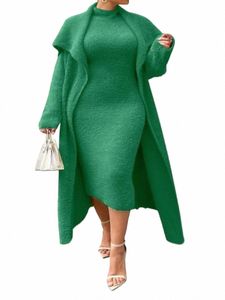 lw Plus Size Dr Teddy Plain Bodyc Dr Set da donna 2022 Autunno inverno caldo sexy elegante cocktail evening party Dres 07sp #