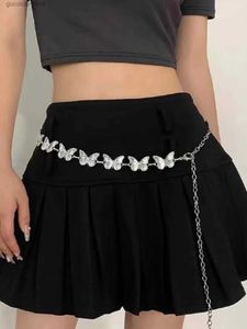 Waist Chain Belts A heart-shaped hollow waist chain for womens love long flowing tassel belt long skirt long pants minimalist belt Y240327