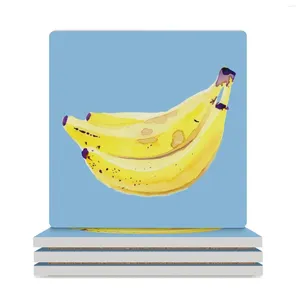 Table Mats It's Bananas Ceramic Coasters (Square) Cute Kitchen Supplies Mug Mat Holder Coffee