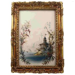 Frames Vintage Resin Po Frame Desk Decor Picture Display Set Up Small Child Retro