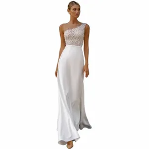 lusso Lg in rilievo abito da sposa gioiello collo spandex maniche sirena lunghezza del pavimento abiti da festa su misura abiti da sposa Z4rg #