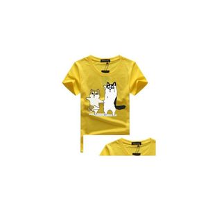 Herr t-shirts män casual sommar t shirt mens tecknad djur tryckt skjortor besättning hals kortärmad toppkläder droppleverans kläder dhlrc