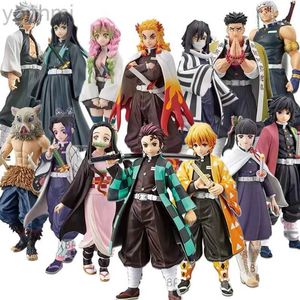 Anime Manga 15 Style Cartoon Anime Demon Hot Sell Kimetsu No Yaiba Wholesale Kamado Nezuko Tanjirou Action Figure Model Children Toys 24329