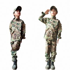 military Tactical Uniform Combat Army Clothes Child Camoue Special Forces Soldier Training Militar Wear Clothing Pants Set t3RE#