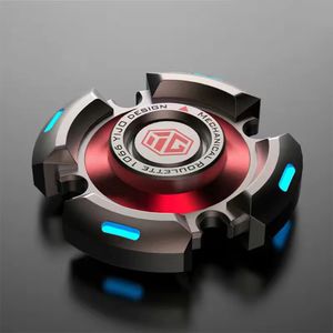 Fidget Spinner Brilho luminoso à noite Luz Mão Top Figet Spiner Dedo Descompressão Crianças Brinquedos Fingertip Giroscópio 240312