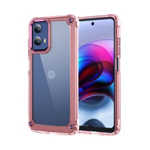 2mm akryl TPU -stötbeständiga telefonfodral för Motorola Moto G Play 5G 2024 G Stylus nyaste genomskinliga 4 hörn skyddande täckning