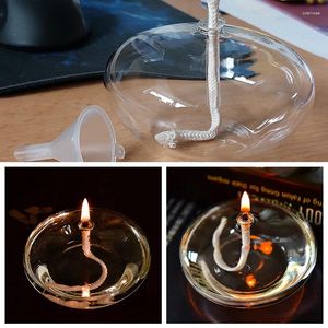 Candle Holders Transparent Glass Holder Oil Lamp Christmas Halloween Dining Table Candlestick Romantic Wedding Bar Party Home Decor