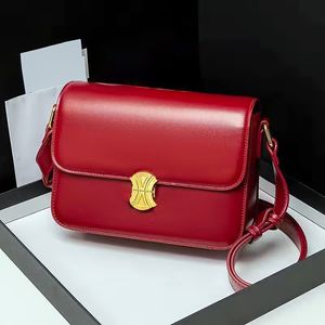 Женщины Teen Triomphes Classic Designer Designer Crossbody Bag Luxury Dimbag Fashion Red Leather Clutch Evel Suck Mens Mirror качество качества перевозки Travel Totes сумки 277