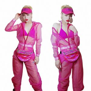 jazzdansdräkter sexiga nattklubb poldanskläder kvinnor transparenta bodysuit gogan dansare prestanda rave outfit dcc819 b2mj#