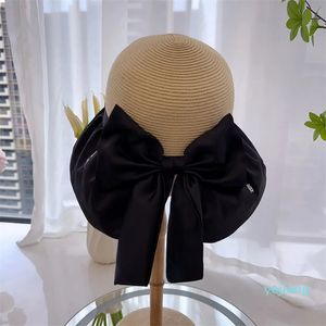 Chapéus de palha para mulheres designer bordado flor chapéus moda praia chapéus bowknot design chapeau para viagens