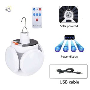 Neue Solar Outdoor Klapp Licht Tragbare USB Aufladbare Led-lampe Suchscheinwerfer Camping Taschenlampe Notfall Lampe Für Stromausfälle