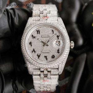 역할 시계 스위스 시계 스위스 시계 다이아몬드 얼음 남성 맨 남성 시계 날짜 아랍어 다이얼 자동 기계 손목 시계 움직임 방수 수액