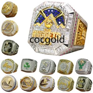 Luxo World Basketball Championship Ring Designer 14K Gold 2023 Nuggets Jokic Champions Anéis para Mens Womens Star Diamond Sport Jewelrys