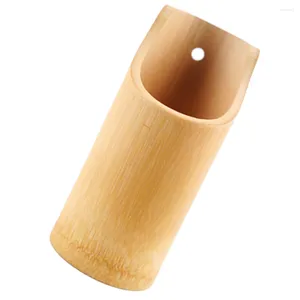 Canecas suporte de pauzinho talheres de bambu doméstico balde de mesa utensílio organizador talheres